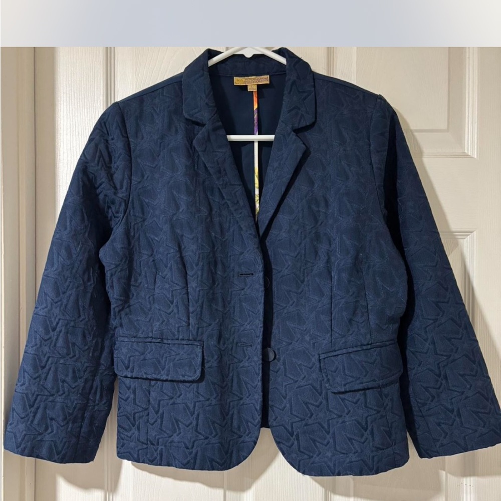 Navy Blue Quilted Women's Jacket